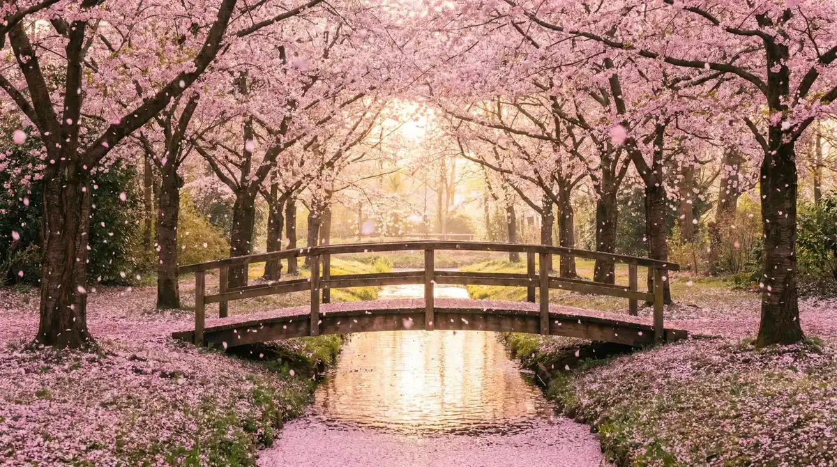 樱花桥畔 - 纤夫的爱无删减版HD 唯美风景